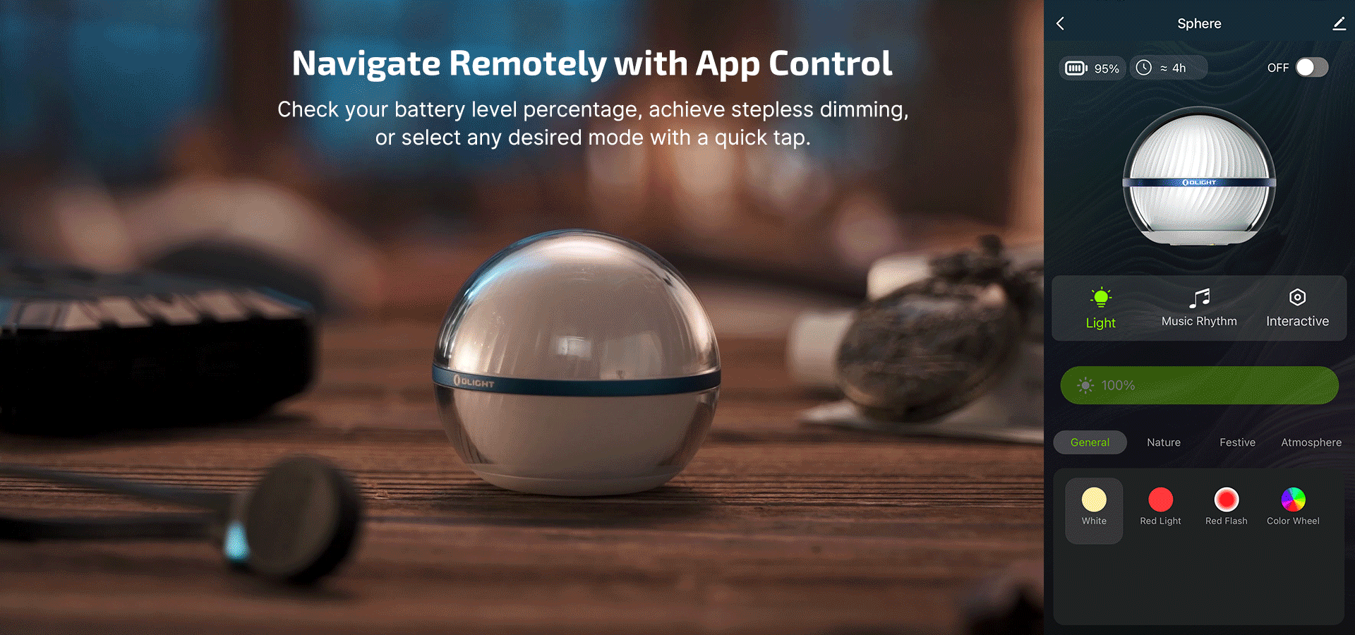 Olight Sphere app